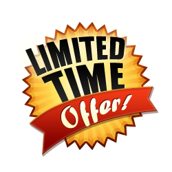 Limited Time Offer - Burst Badge Orange